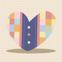 love heart cartoon elements vector,eps