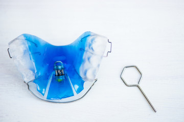 Dental Blue Removable Brace or Retainer for Teeth, Orthodontic
