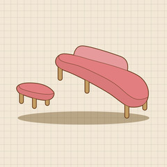 furniture theme chair sofa elements vector,eps