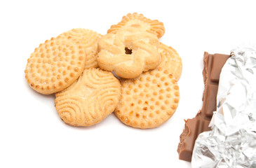 cookies and bar of chocolate