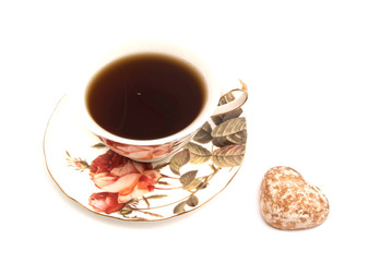cup of tea and gingerbread