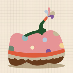 style pumpkin cartoon elements vector,eps