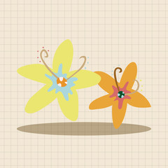 flower theme elements vector,eps