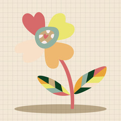 flower theme elements vector,eps