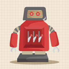 robot theme elements vector,eps