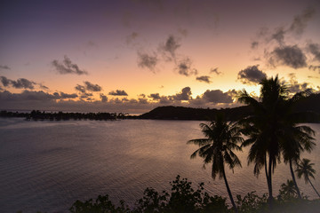 Tramonto a Bora Bora