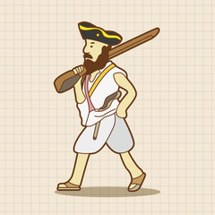 cartoon character person theme elements