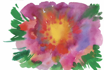 Colorful watercolor abstract background