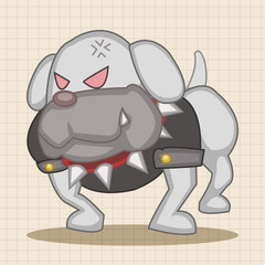 Obraz premium animal dog cartoon theme elements