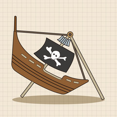pirate ship theme elements