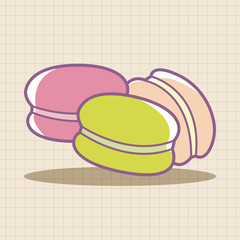 france Macarons theme elements vector,eps
