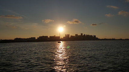 Boston Harbor Sunset