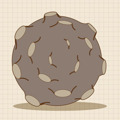 Space Meteorite theme element vector,eps