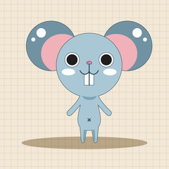 animal mouse cartoon theme elements