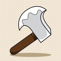work tool axe theme elements vector,eps