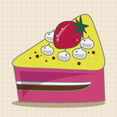 decorating cake theme elements vector,eps10