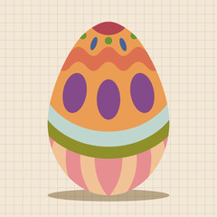 easter egg flat icon elements background,eps10