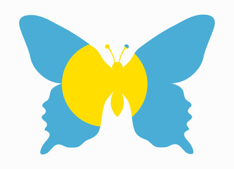 pau flag butterfly