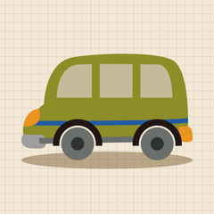 Transportation car flat icon elements background,eps10