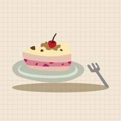 cake theme elements vector,eps