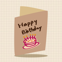birthday card theme elements vector,eps