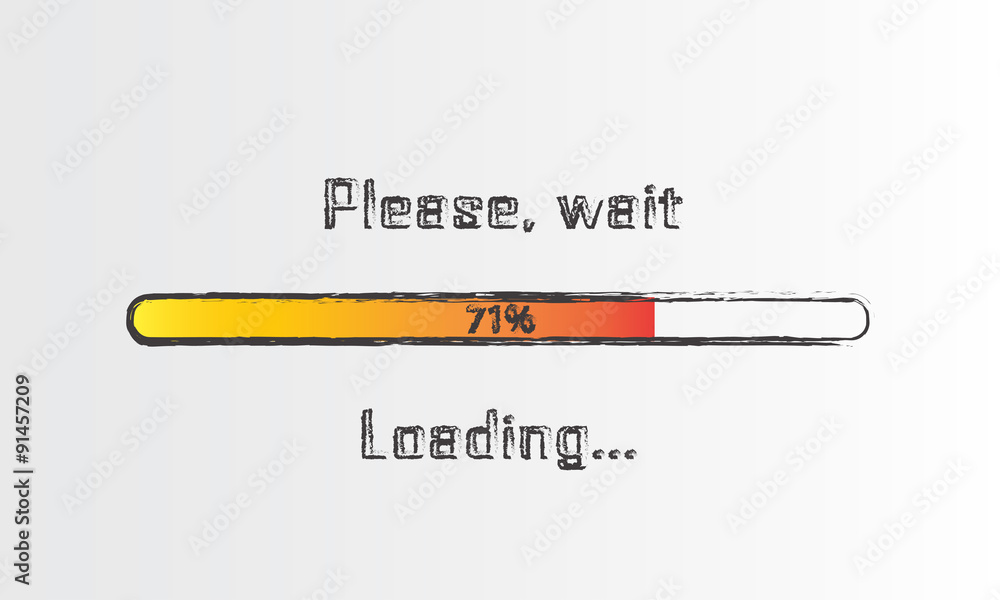 Poster progress loading bar. infographics design element. vector.