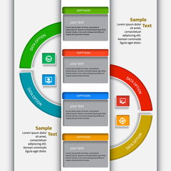 Abstract 3D Paper Infographics