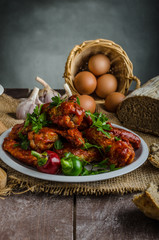 Hot chicken wings