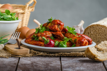 Hot chicken wings