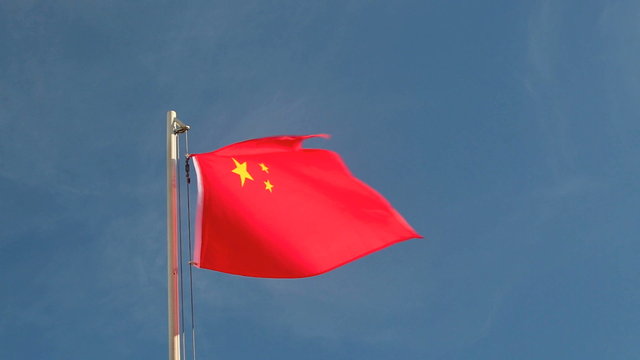 Hoist China flag