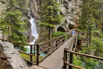 Fototapete Schlucht Johnston Canyon im Banff NP, Kanada