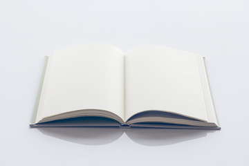 Book with blank page.
