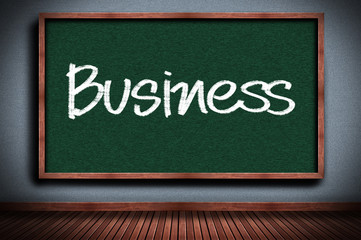 Obraz premium business on chalkboard