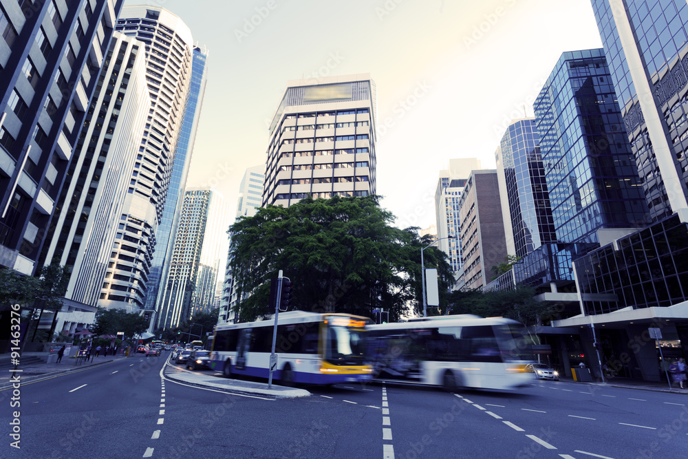 Sticker Brisbane city traffic