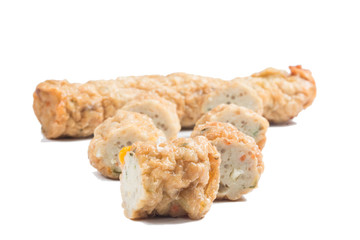 Jock shell crab isolate on white
