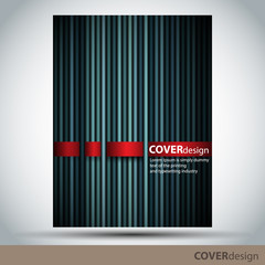 Vector brochure, flyer, cover design template. Can be used as concept for your graphic design. Proportionally for A4 size