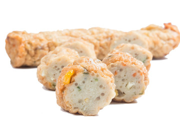 Jock shell crab isolate on white
