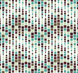 Naklejka premium Seamless pattern on a white background. Has the shape of a wave. Consists of geometric elements.