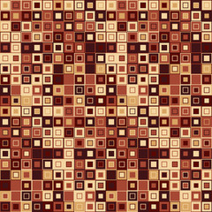 Vector seamless pattern. Consists of geometric elements.The elements have a square shape and different color.