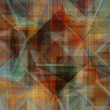 Vector abstract background. Consists of geometric elements. The elements have a triangular shape. In color.