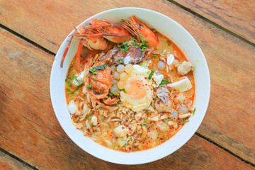 Thai Food Tomyam Seafood Spicy Noodle