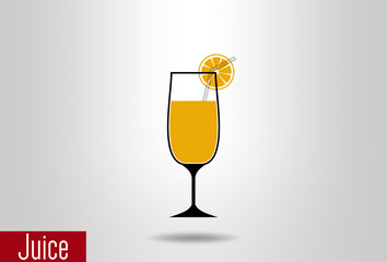 Orange juice icon