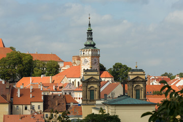 Obraz premium church in city Mikulov in the Czech Republic