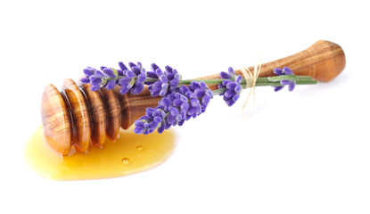 Naklejka premium Lavender honey