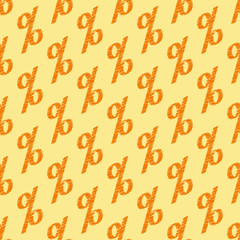 Pattern with scribbled percent sign