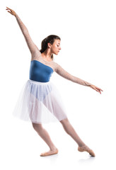 Teen girl ballerina dancer