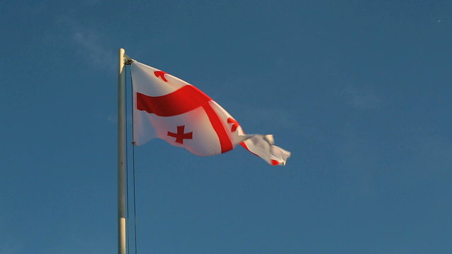 Hoist Georgia flag