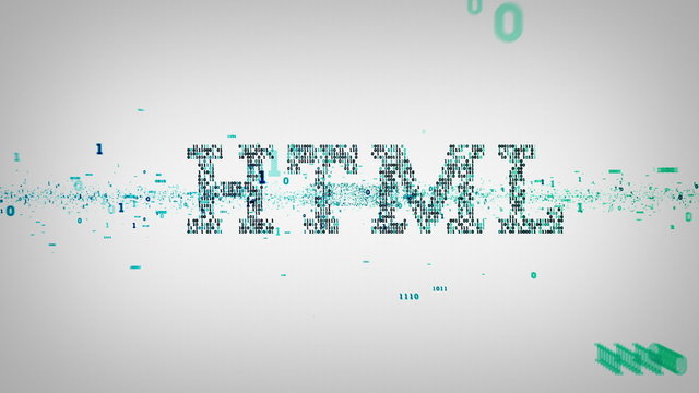 Binary ones and zeros form technology terms. This clip is available in multiple color options and loops seamlessly.
