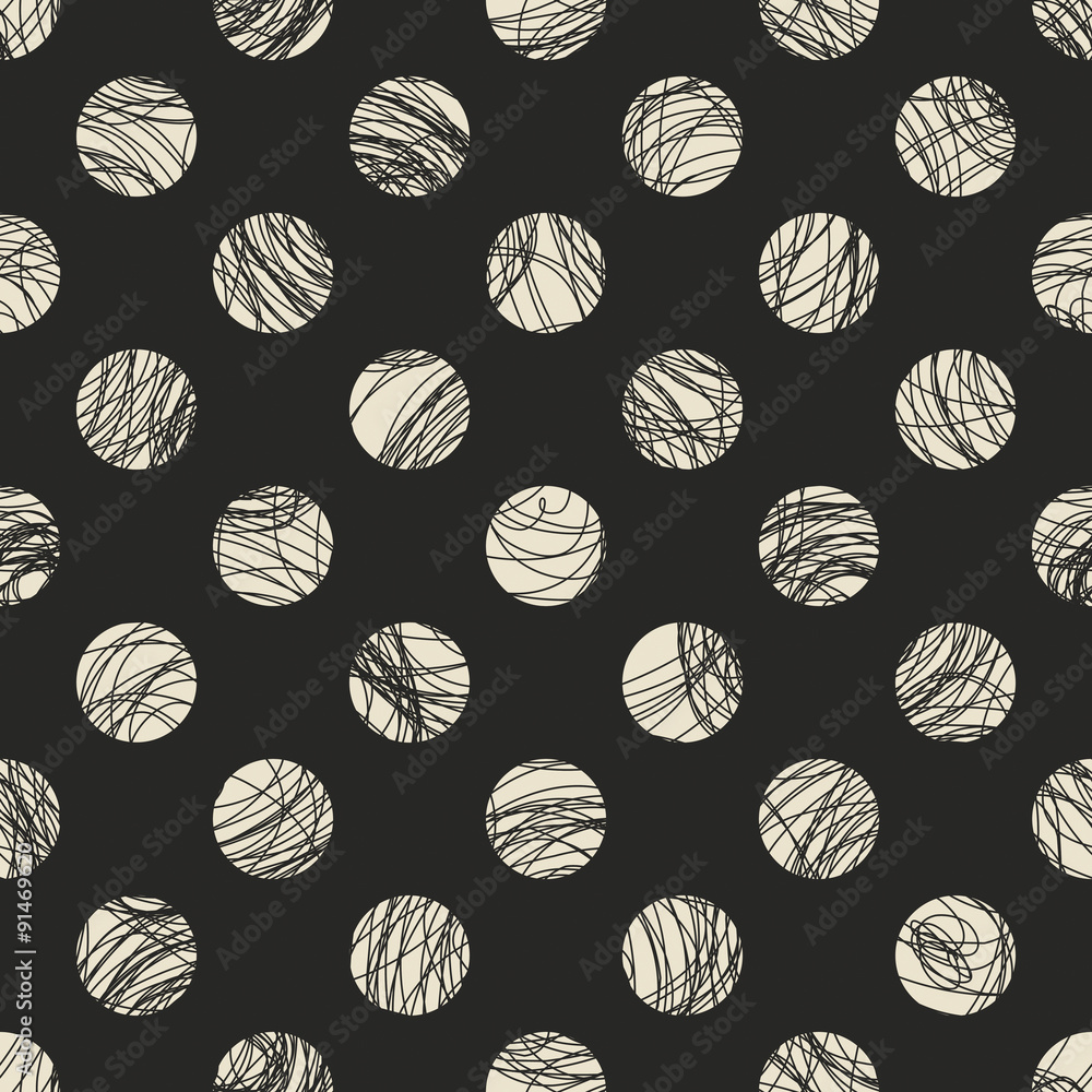 Aufkleber seamless dots pattern