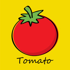 tomato design suitable for sign, logo, background and etc